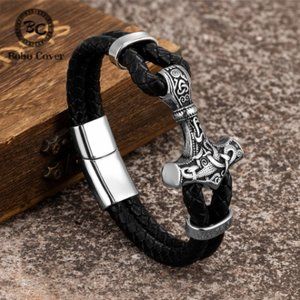 Men's Nordic Viking Hammer Bracelet